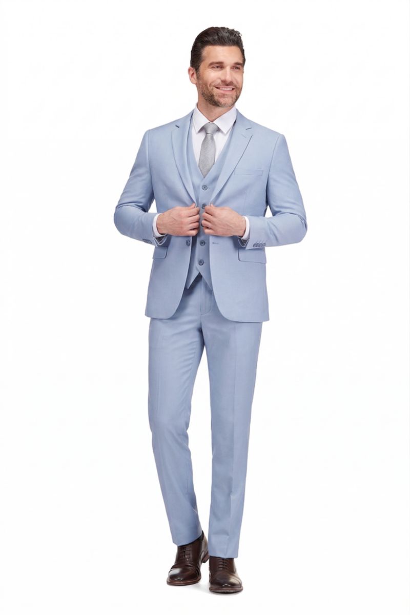 Men's Skinny Fit 3-Piece Suit