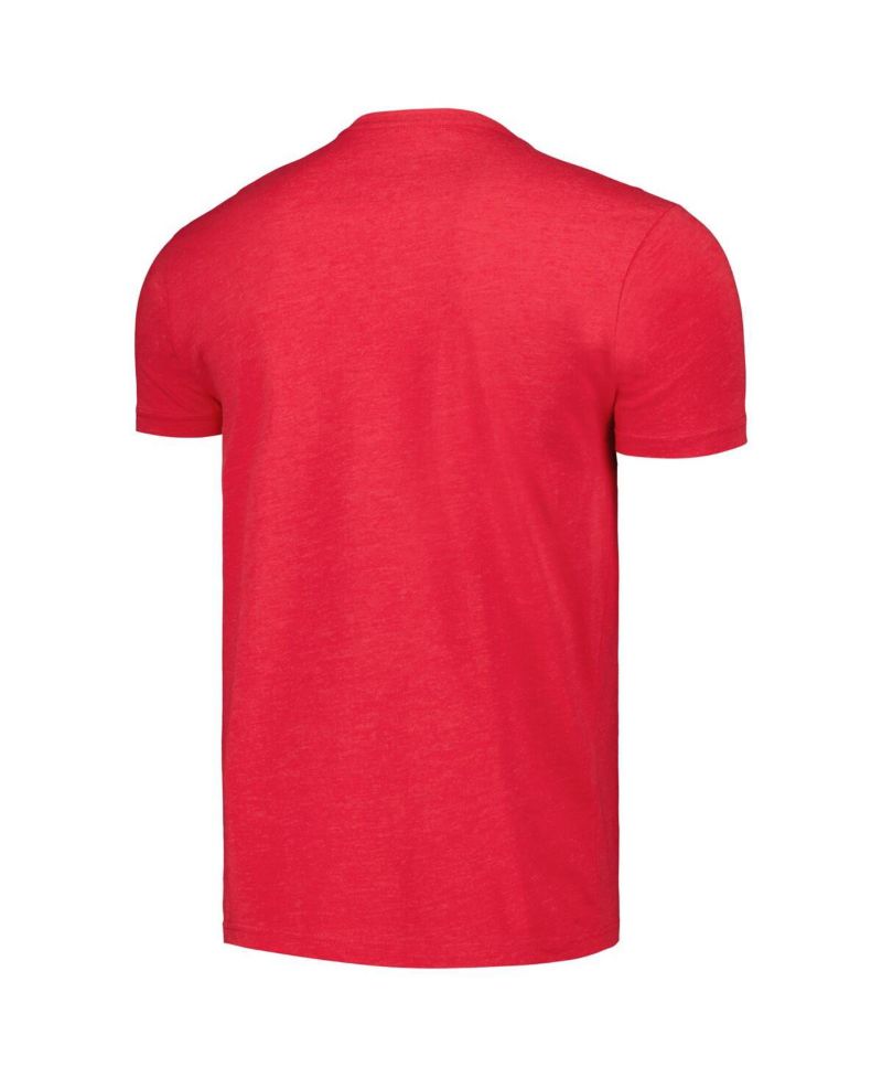 Men's and Women's Red Chicago Bulls Hardwood Classics MVP Throwback Logo T-shirt