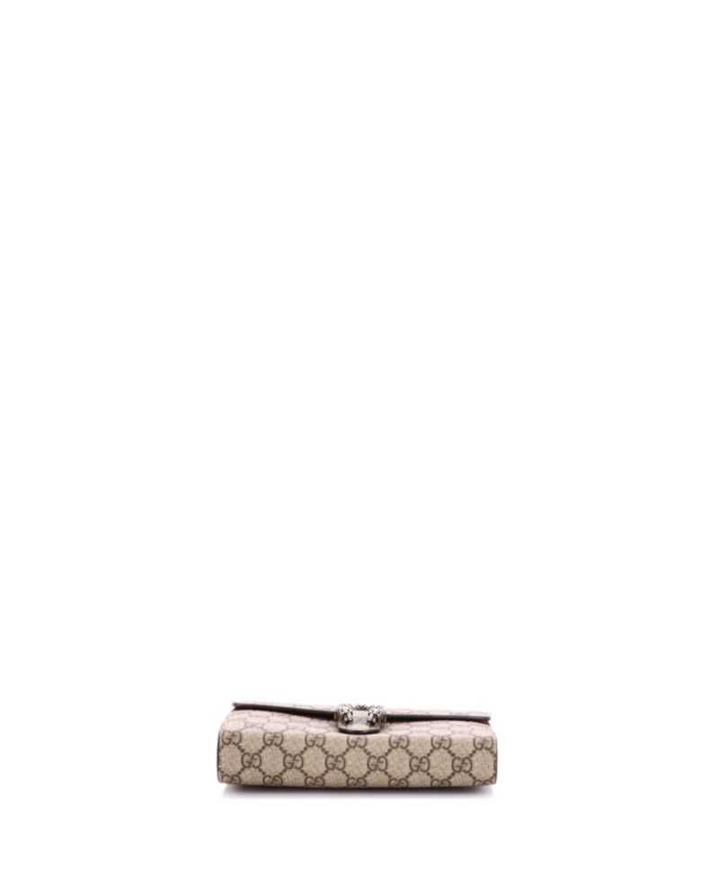 Small Dionysus Chain Wallet GG Coated Canvas