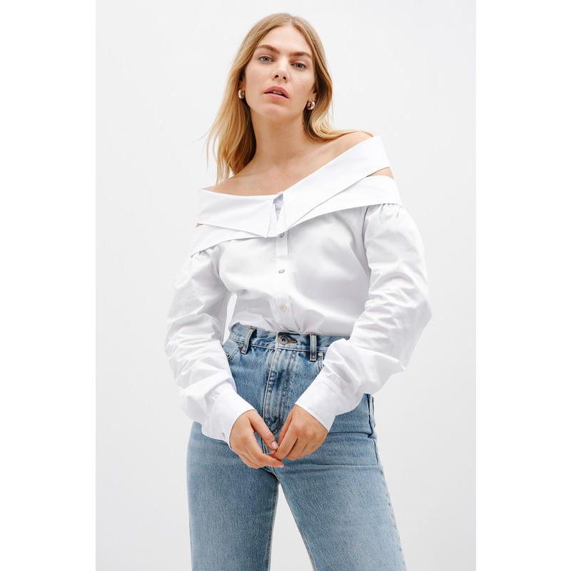 Women's Vesper Oversized Cotton Poplin Button-Down Oxford Shirt