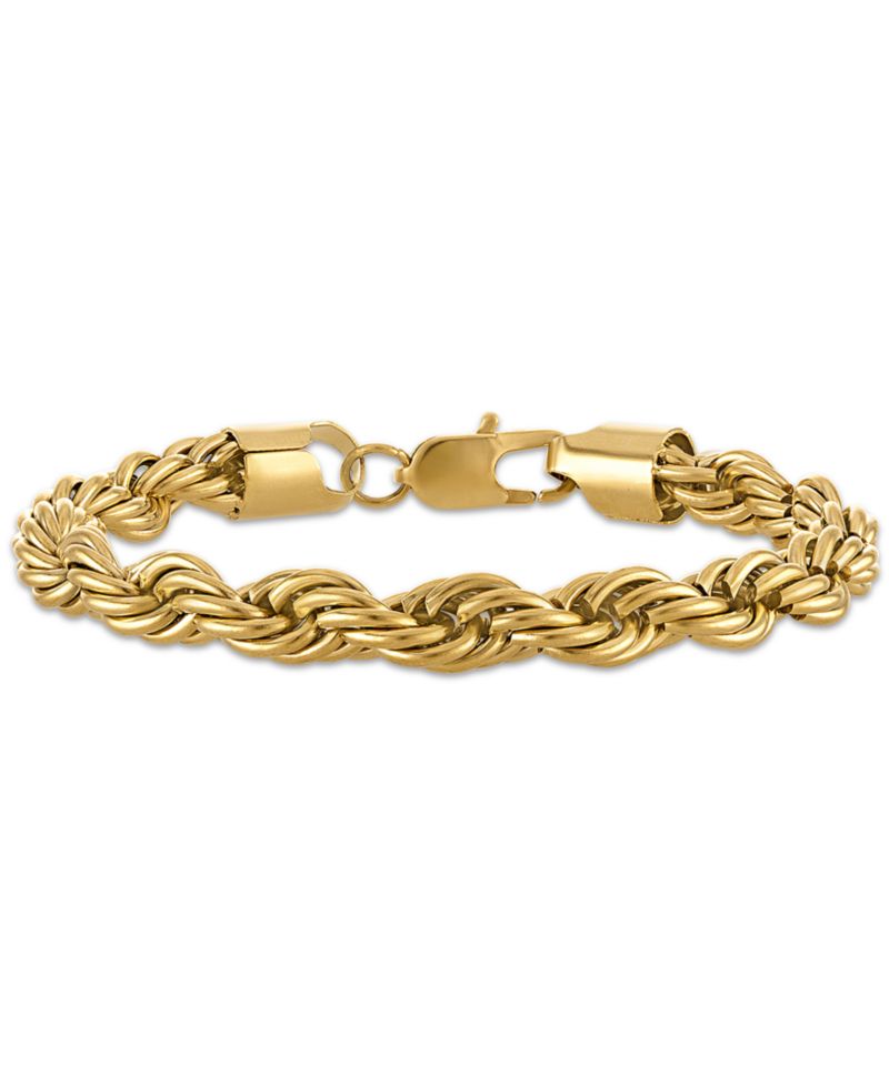 Rope Chain Bracelet in Stainless Steel