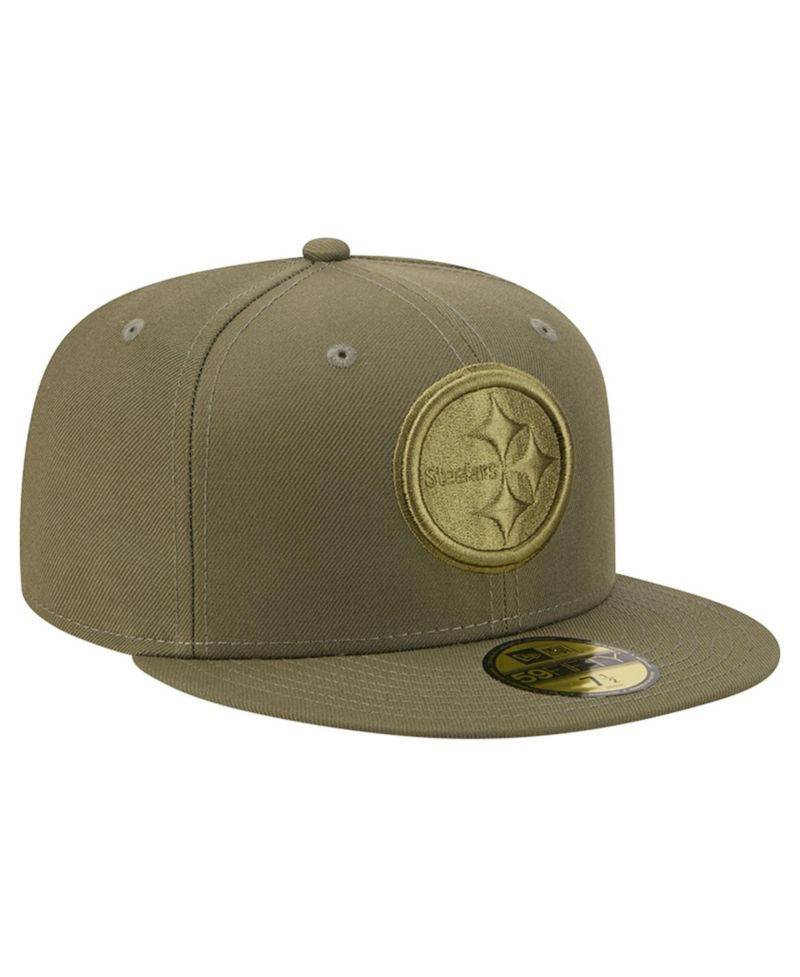 Men's Olive Pittsburgh Steelers Color Pack 59FIFTY Fitted Hat