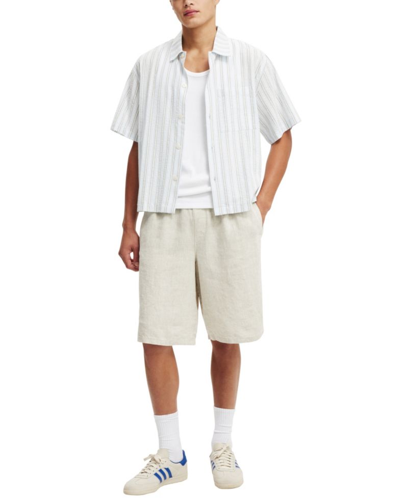 Men's Baggy Linen Shorts