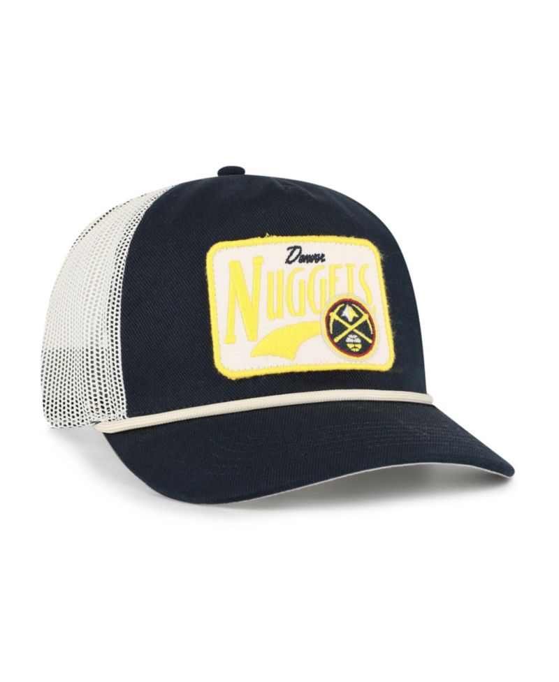 Men's '47 Navy Denver Nuggets Emmett Heavy Twill Trucker Hitch Adjustable Hat