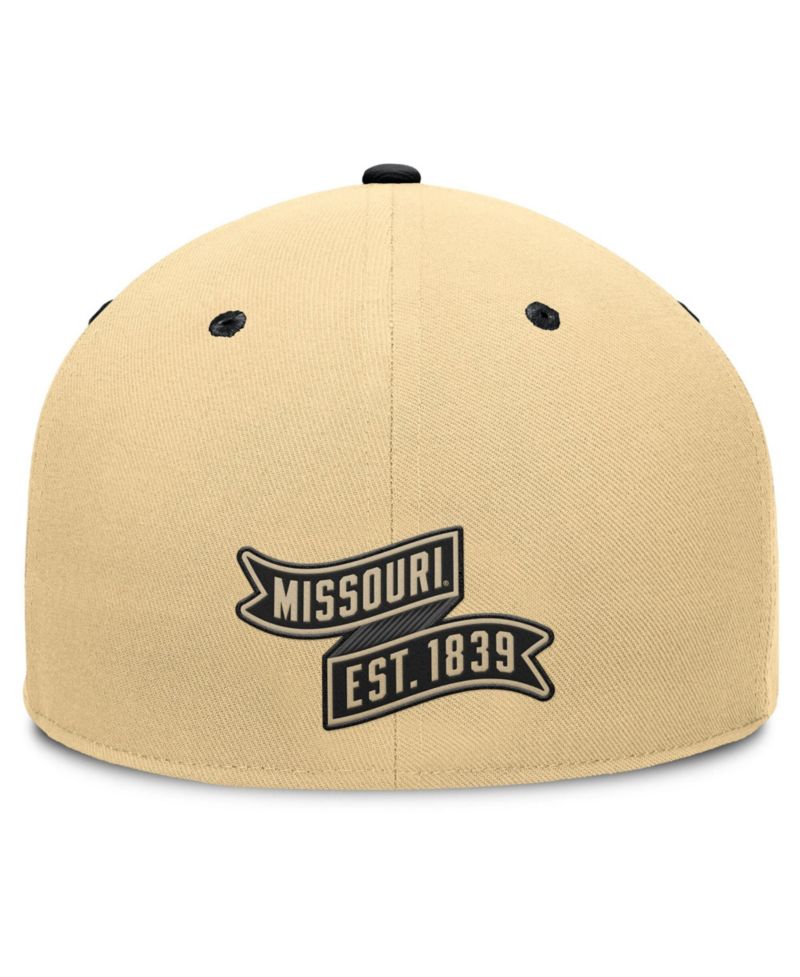 Men's Khaki/Black Missouri Tigers Balance Fitted Hat