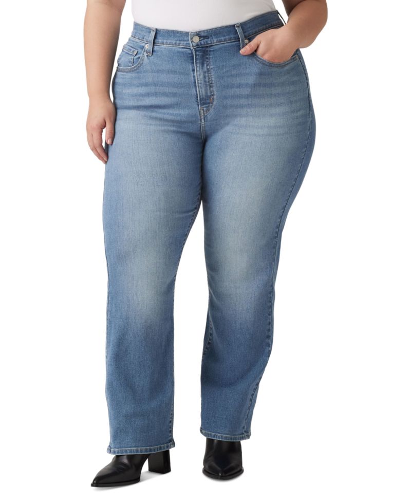 Trendy Plus Size 724 High-Rise Straight-Leg Jeans