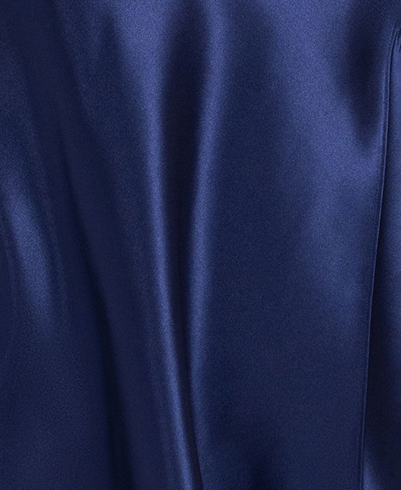 Plus Size Asymmetrical Neck Ball Gown