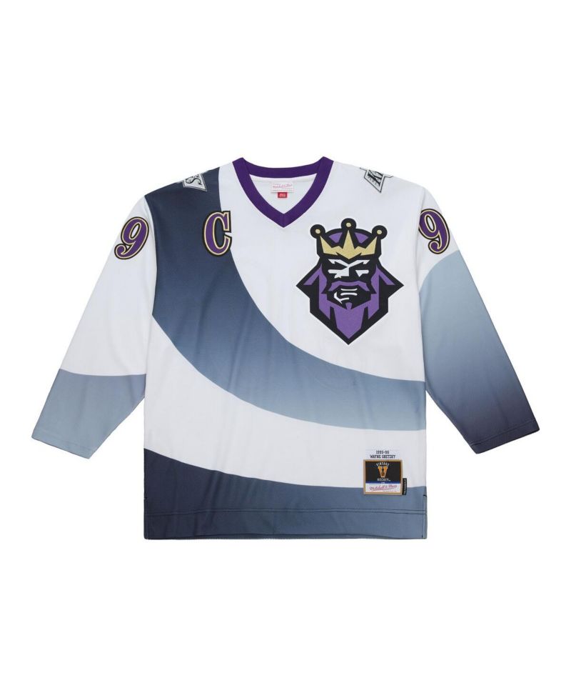 Men's Wayne Gretzky White Los Angeles Kings 1995-96 Power Play Jersey