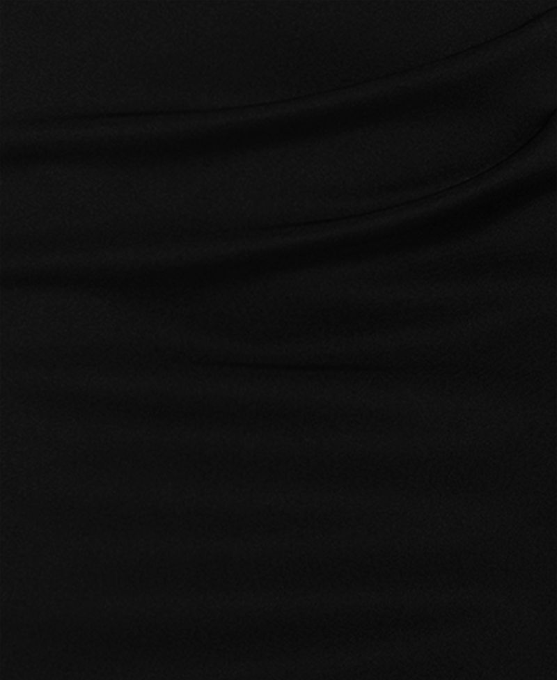 Women's Asymmetric-Neck Side-Slit Gown
