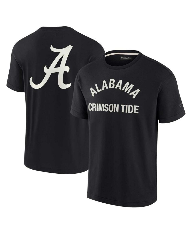Men's and Women's Black Alabama Crimson Tide Super Soft Short Sleeve T-shirt