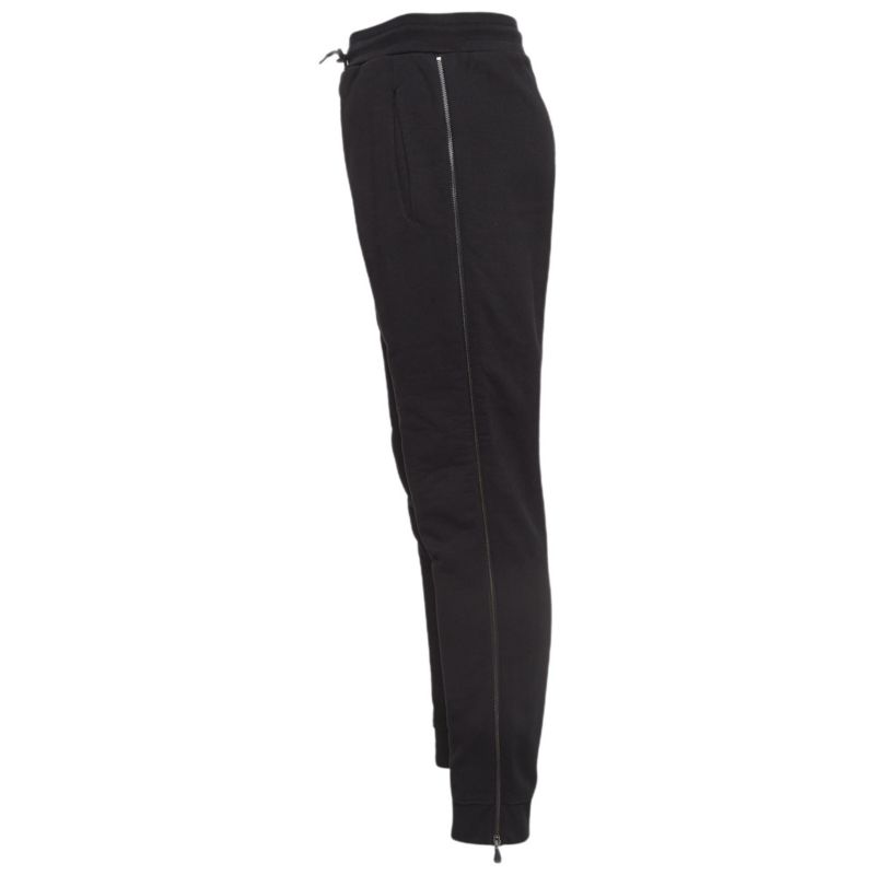 Women's Black Heavy Knit Zipper Detail Joggers
