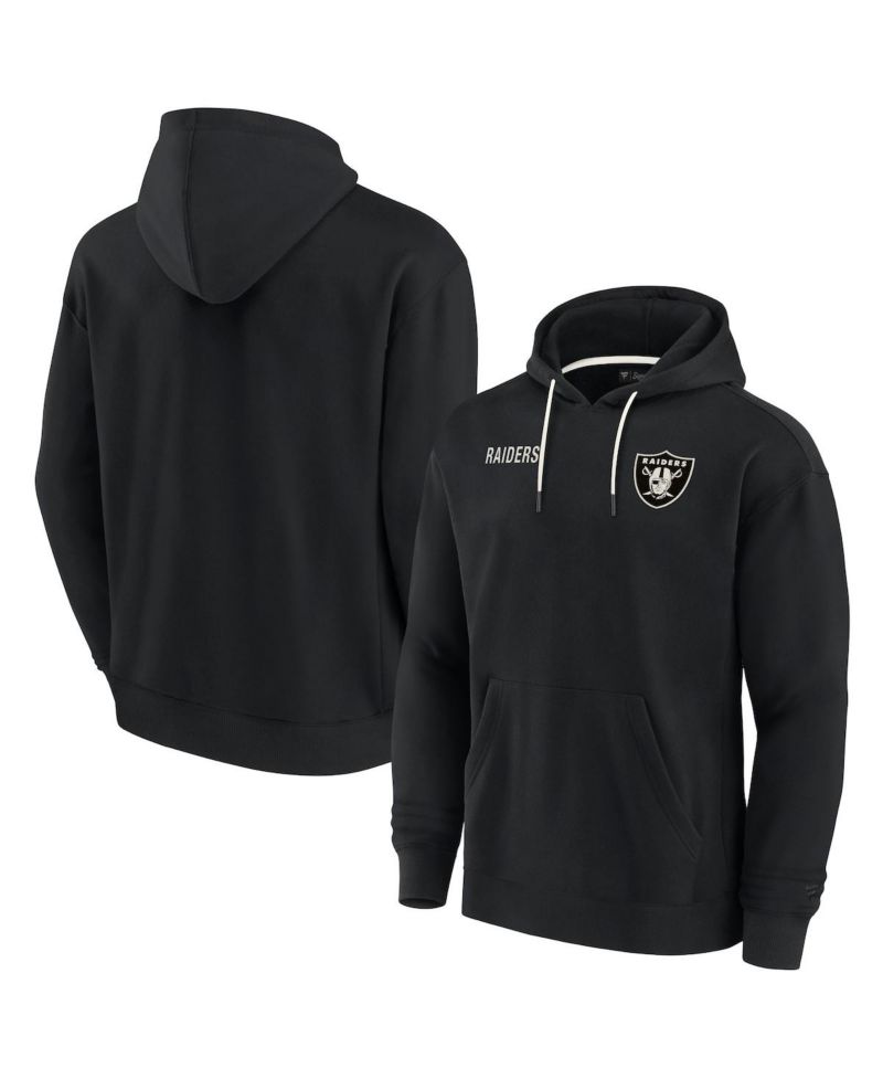 Men's and Women's Black Las Vegas Raiders Super Soft Fleece Pullover Hoodie