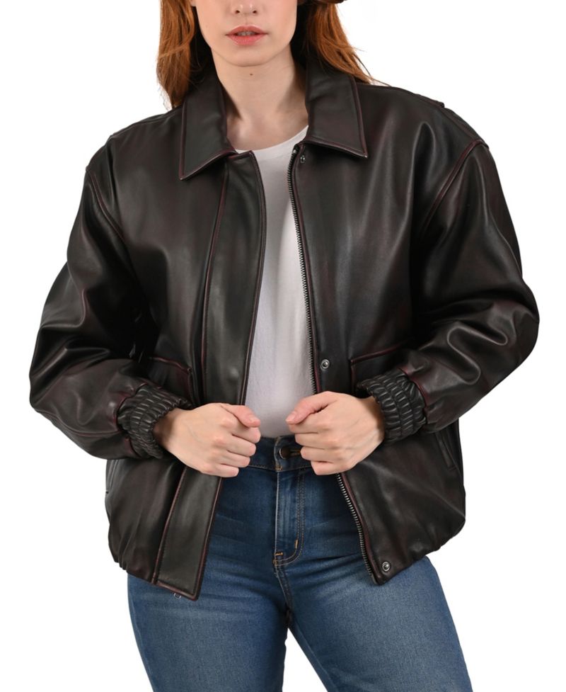 Women's Women s Lamb leather Jacket