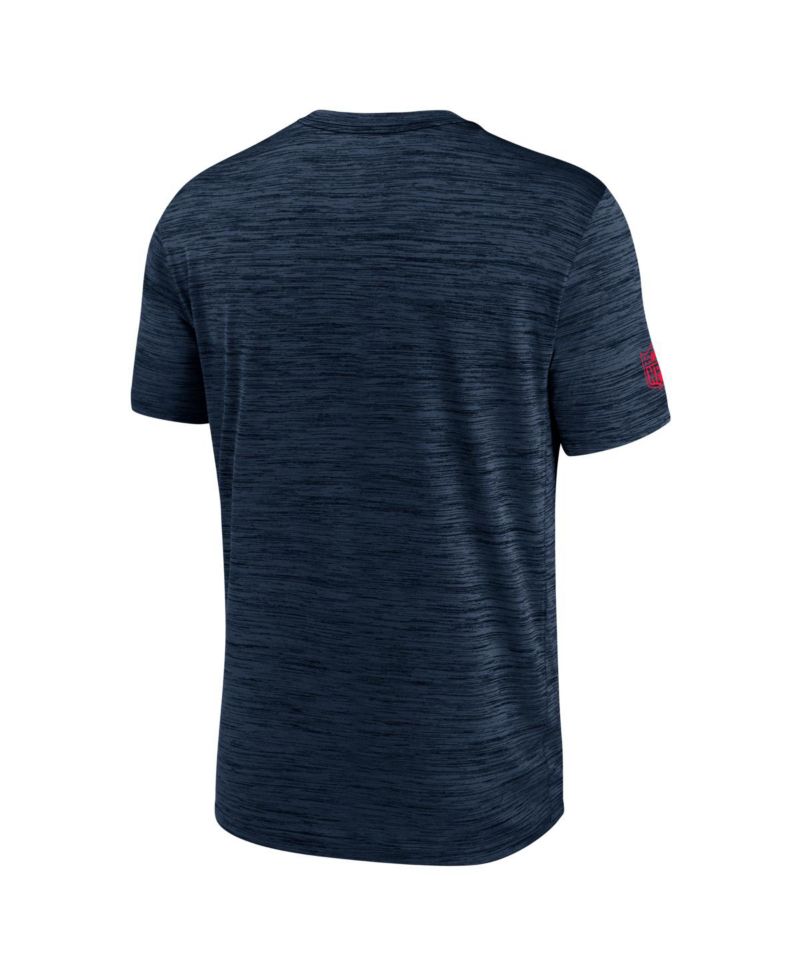 Men's Navy Houston Texans Big & Tall Sideline Velocity Performance T-Shirt