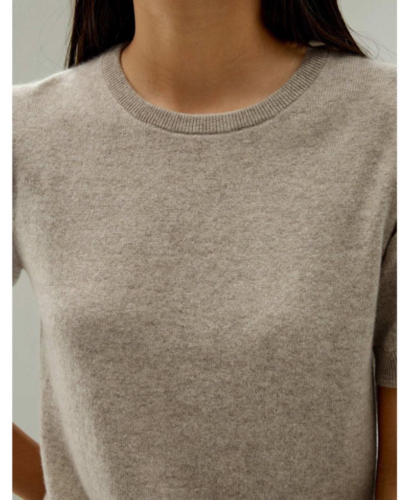 Women's Baby Cashmere Crew Neck Knit Top