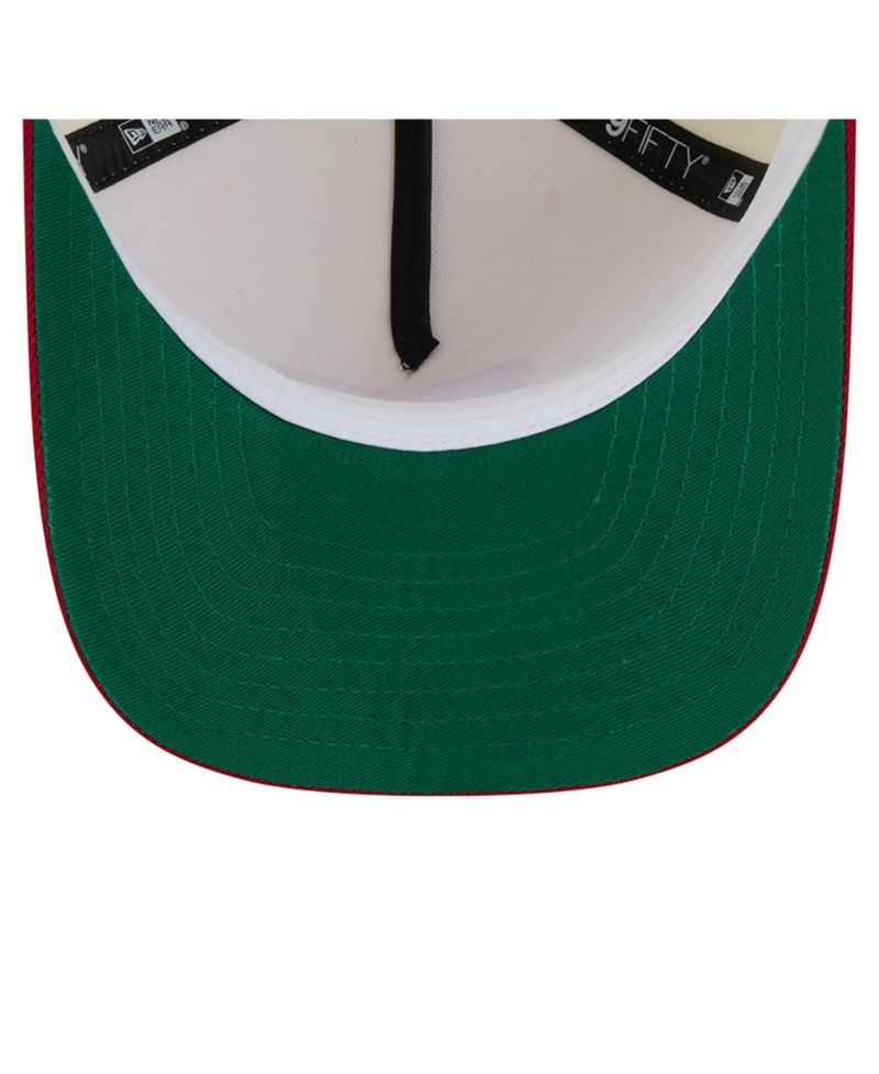 Men's and Women's White/Scarlet Nebraska Huskers A-Frame 9FIFTY Snapback Hat