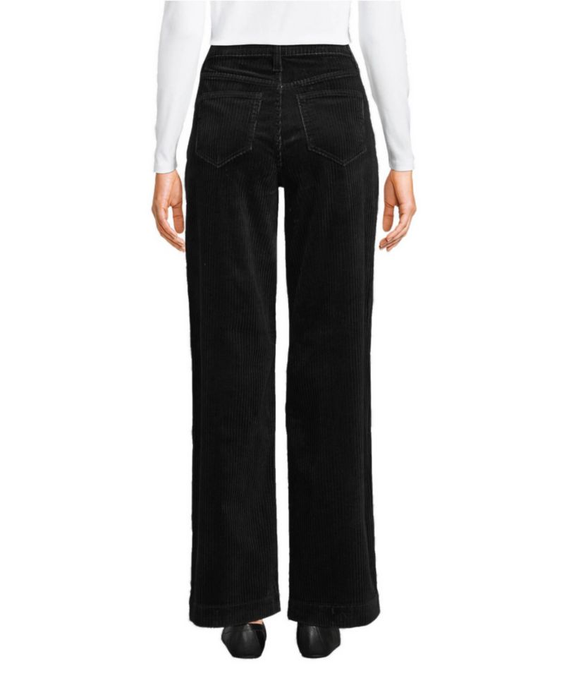 Women's High Rise Wide Leg Corduroy Pants
