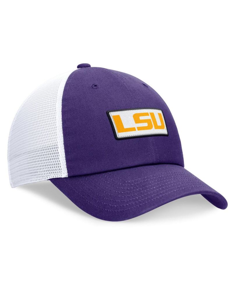 Men's Purple/White LSU Tigers Primetime Club Trucker Adjustable Hat