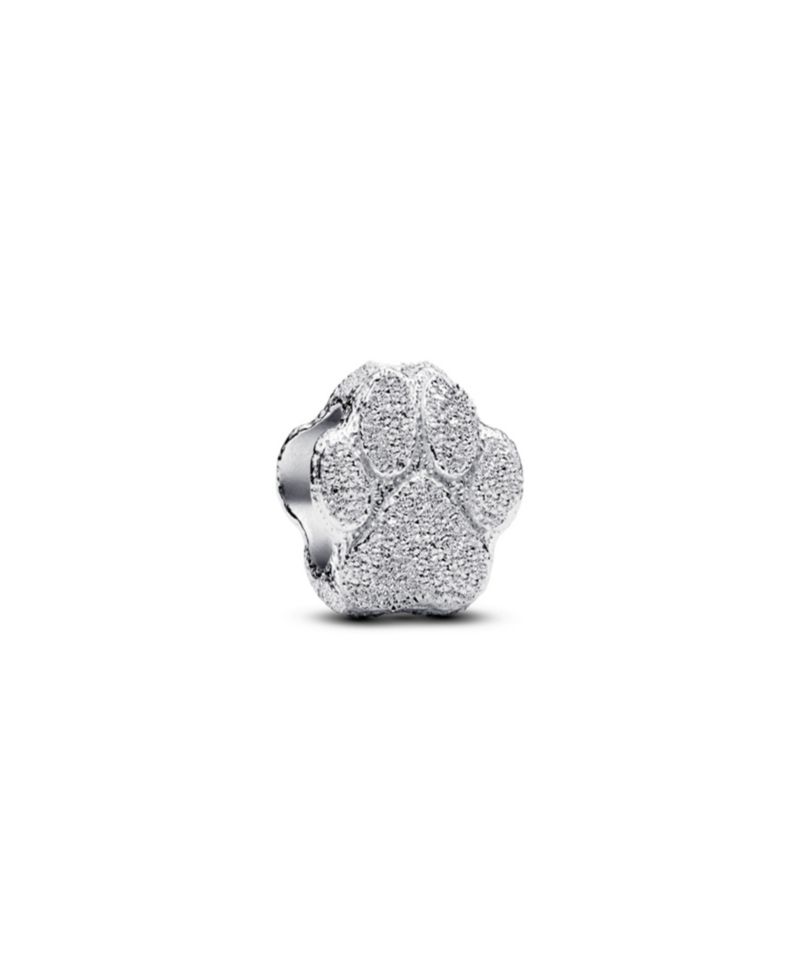 Sterling Silver Textured Paw Mini Charms