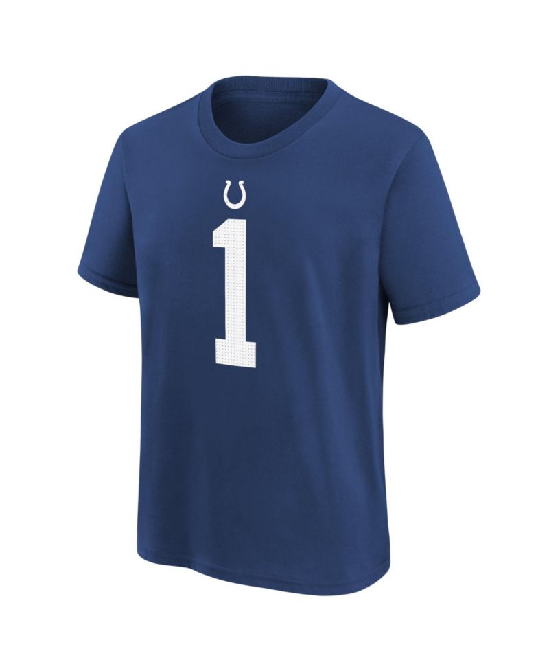 Big Boys and Girls Ahmad Sauce Gardner Royal Indianapolis Colts Player Name & Number T-Shirt