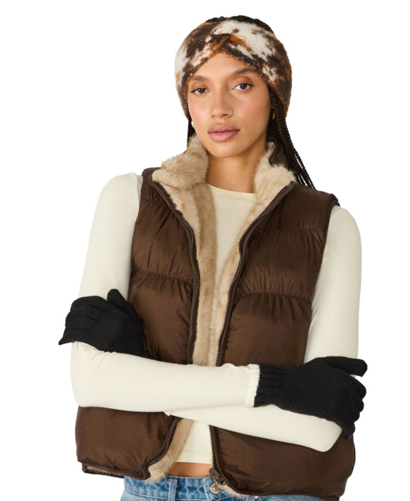 Animal Print 3-Piece Earwarmer Headbands and Glove Set