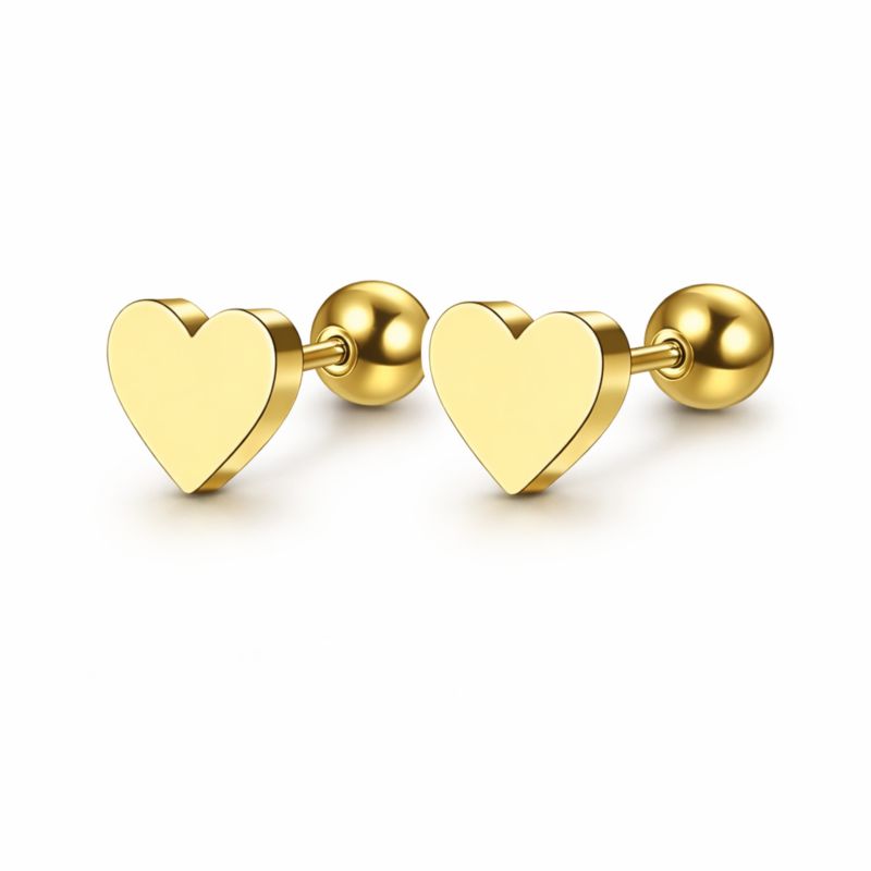 Heart Stud Earrings