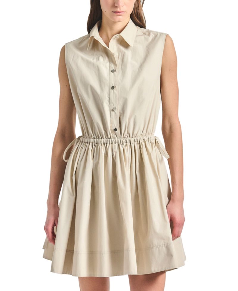 Women's Tristan Sleeveless Drawstring Shirt Dress