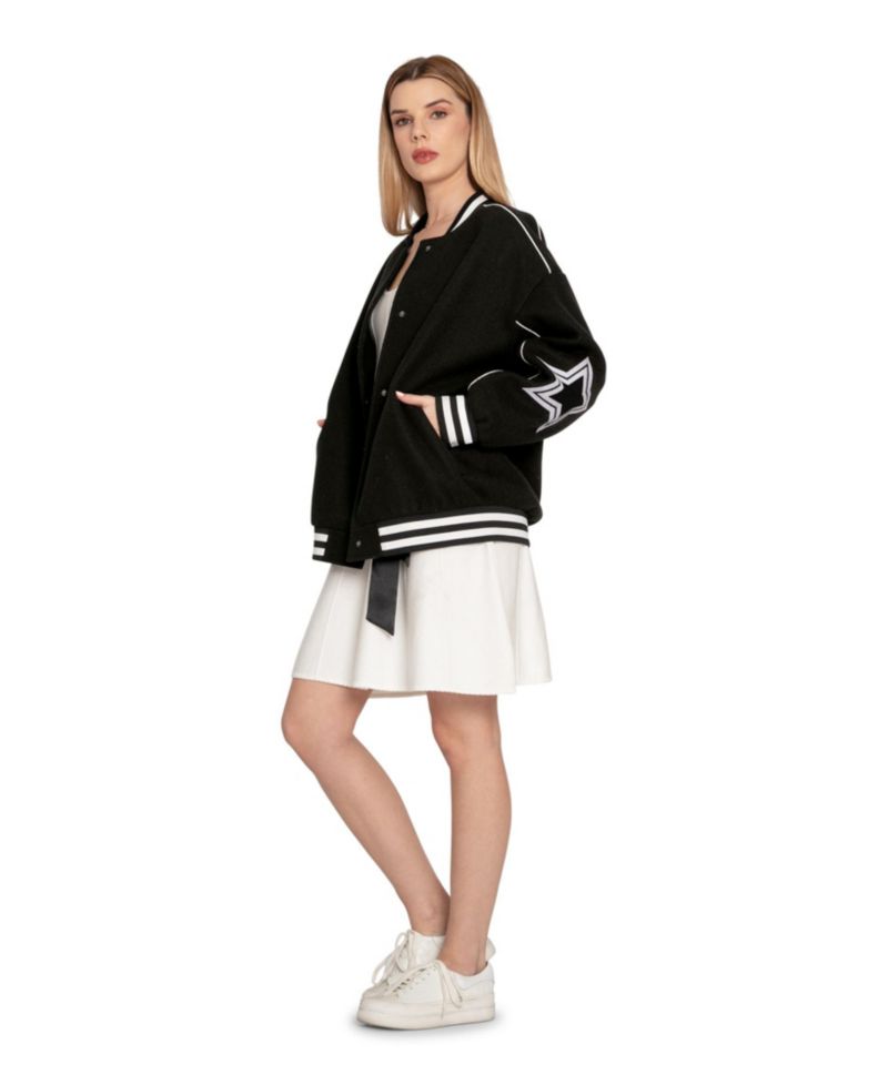 Women's Hold Me Close Letterman Bomber