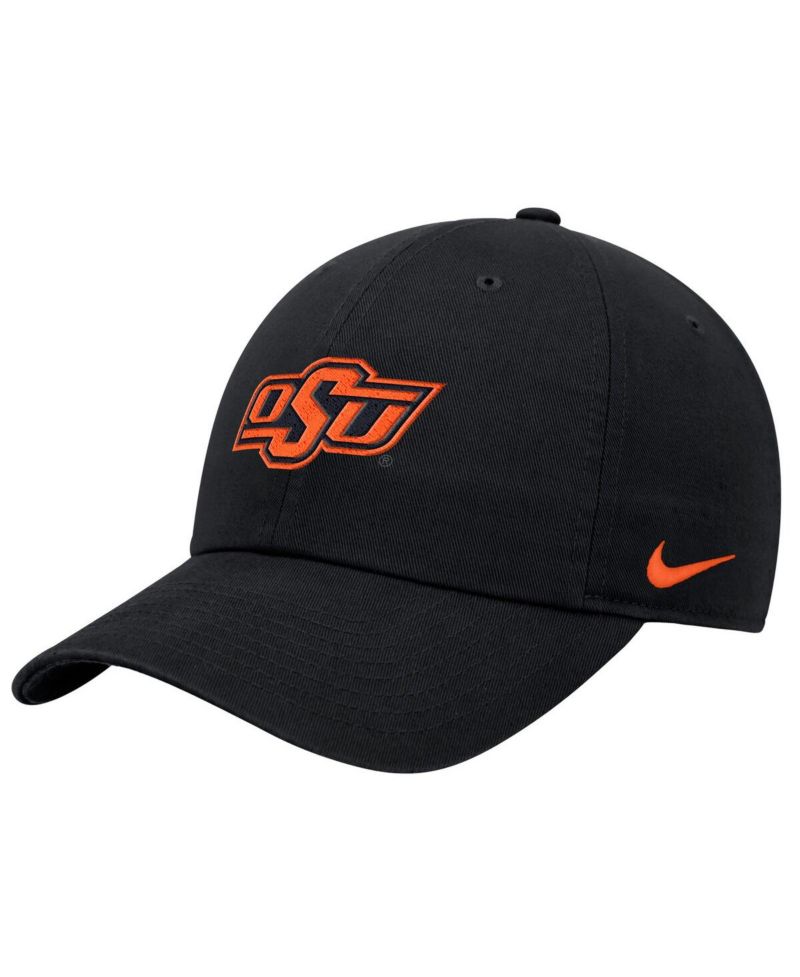 Men's Black Oklahoma State Cowboys Club Adjustable Hat