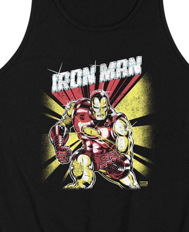 Men's Iron Man Retro Graphic Tank Top