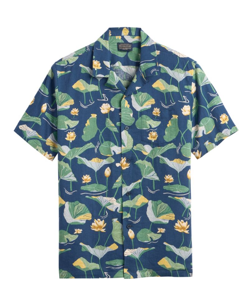 Men's Aloha Short-Sleeve Camp-Collar Shirt