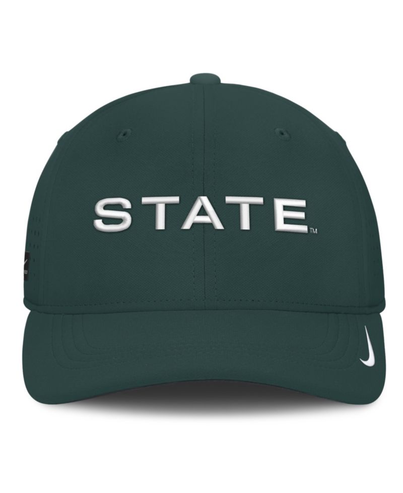 Men's Green Michigan State Spartans Gameday Aerobill Swooshflex Dri-FIT Hat