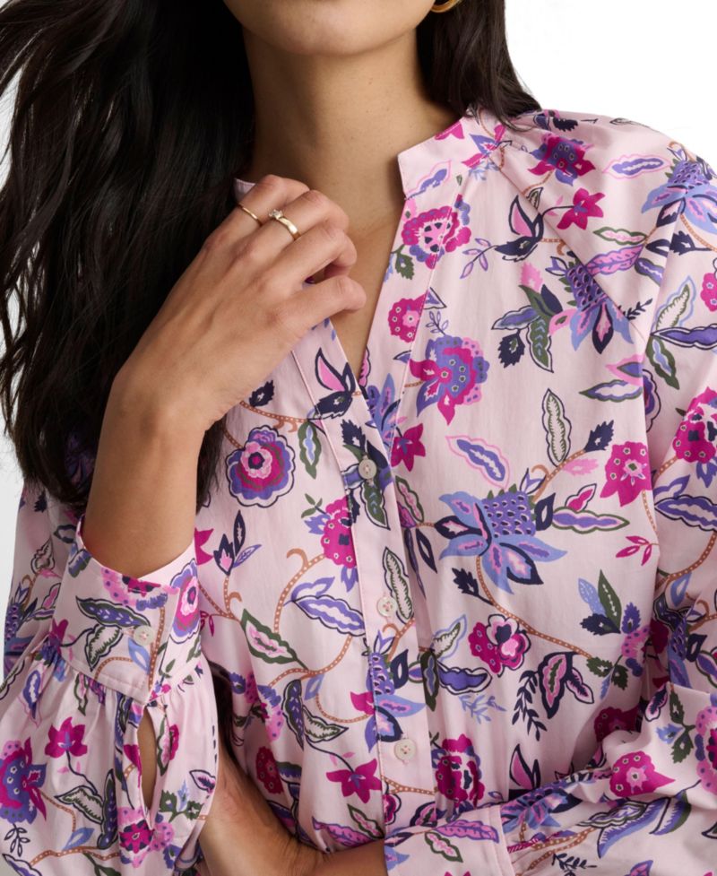 Women's Stretch Cotton Paisley Elaine Shirt