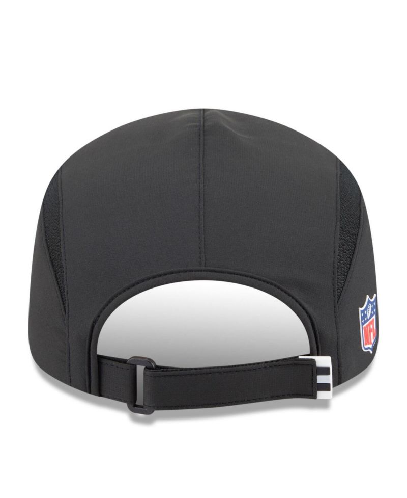 Men's Black Las Vegas Raiders 2025 Sideline Runner Adjustable Hat