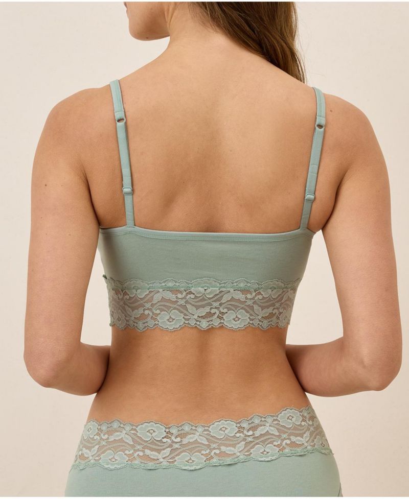 Women's Cotton Lace Smooth Cup Bralette