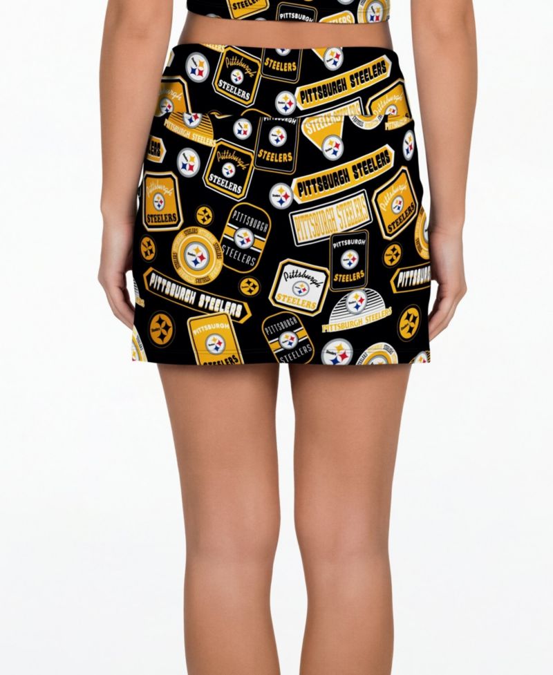 Women's Black Pittsburgh Steelers Grady Sleep Skort