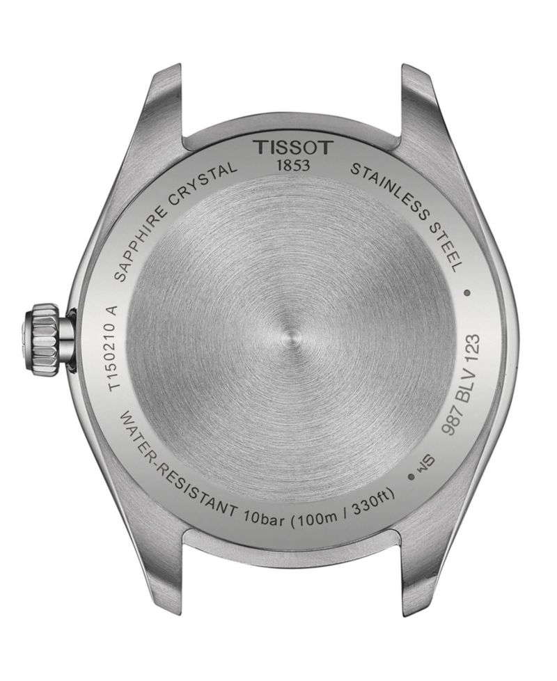 Unisex Swiss PR 100 Stainless Steel Bracelet Watch 34mm