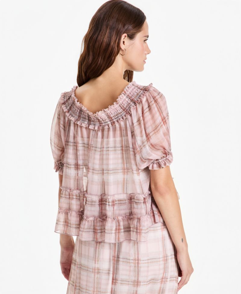 Petite Scoop Neck Short-Sleeve Top