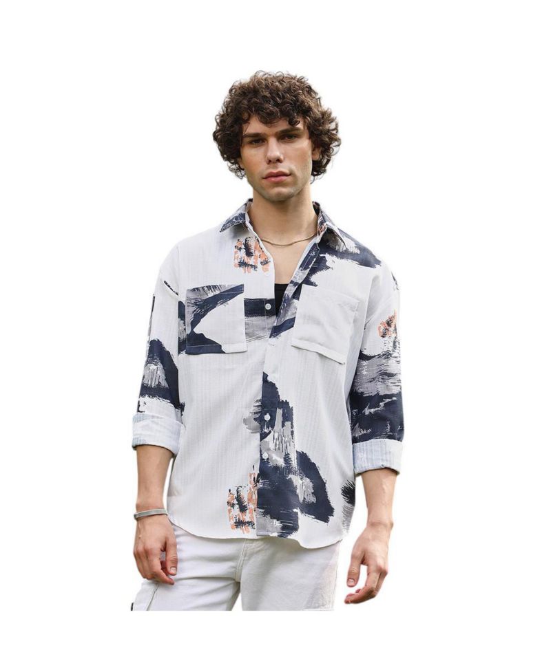 Men's Ethereal Strokes Oversized Shirt