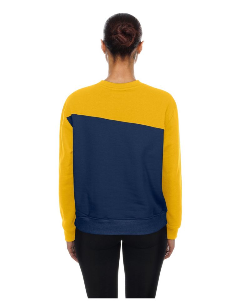 Women's Milwaukee Brewers Crewneck Color Block Sweatshirt