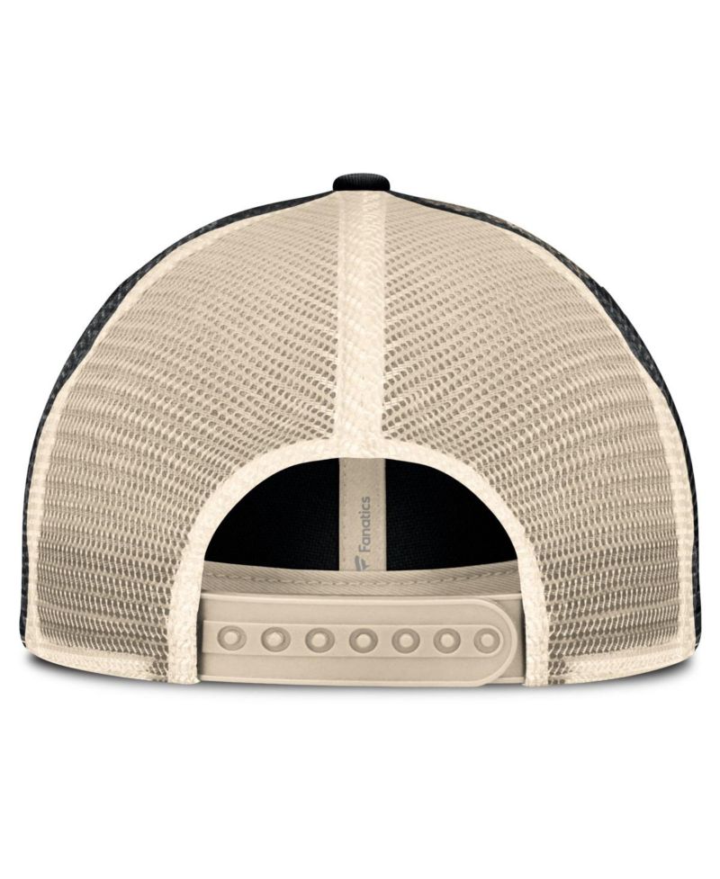 Men's Black/Natural Dallas Stars Rival Trucker Adjustable Hat