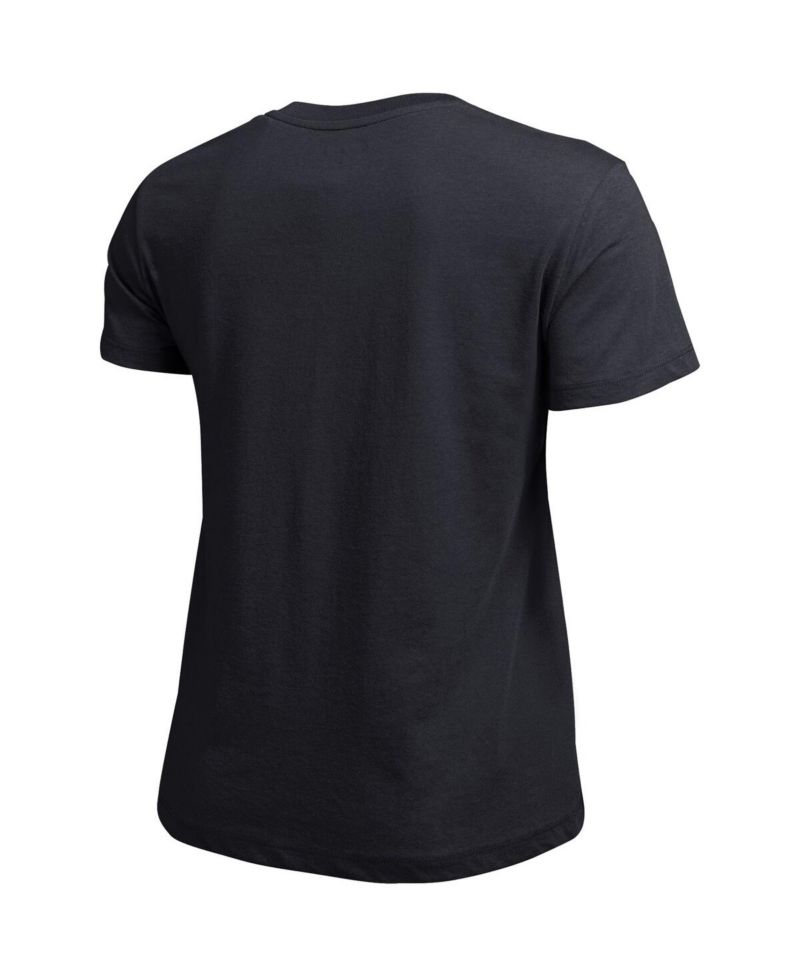 Women's Black Vanderbilt Commodores Arched Over Logo T-Shirt