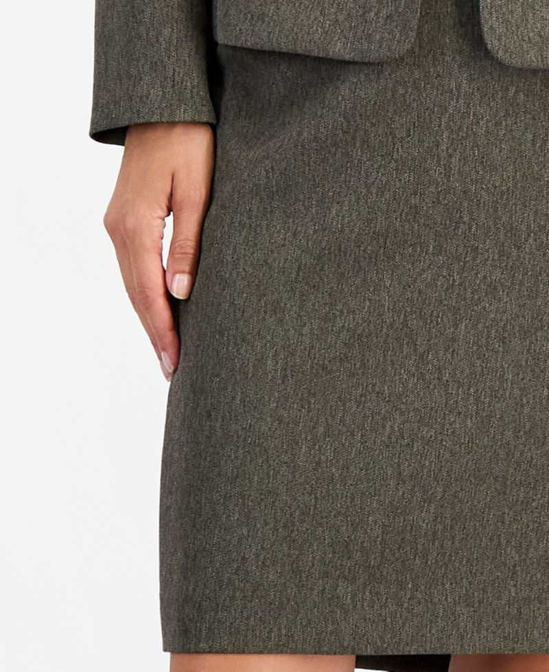 Women's Slim-Fit Notch-Collar Two-Button Jacket and Skirt, 2-Piece Set