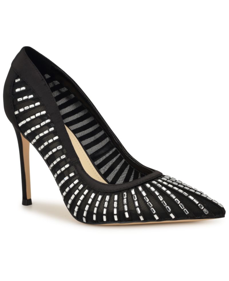 Women's Feresah Embellished Mesh Stiletto Dress Pumps