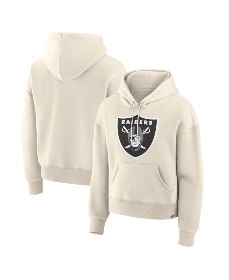 Women's Cream Las Vegas Raiders Dove Legacy Pullover Hoodie