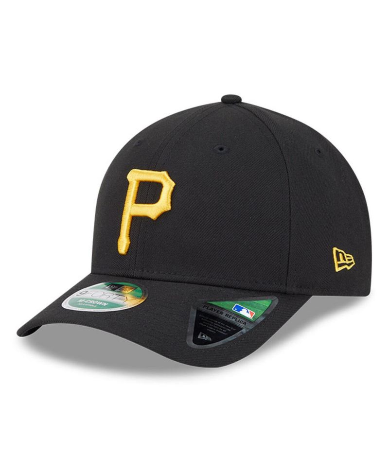 Men's Black Pittsburgh Pirates Player Replica 9FORTY Adjustable Hat