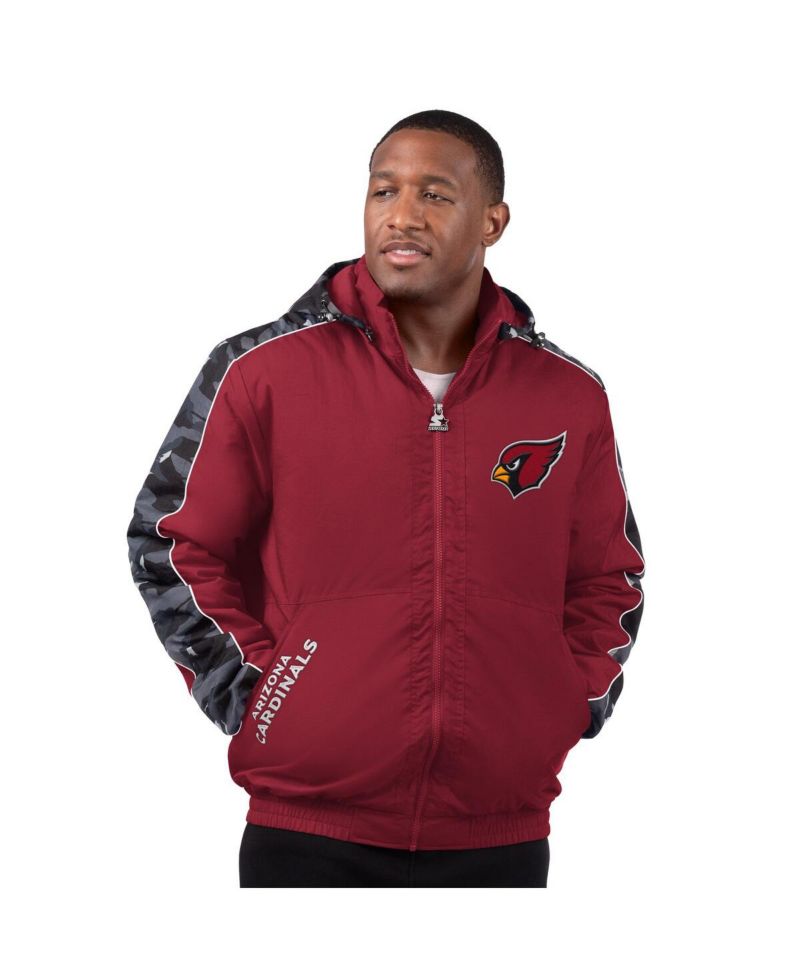 Men's Cardinal Arizona Cardinals Thursday Night Gridiron Full-Zip Jacket