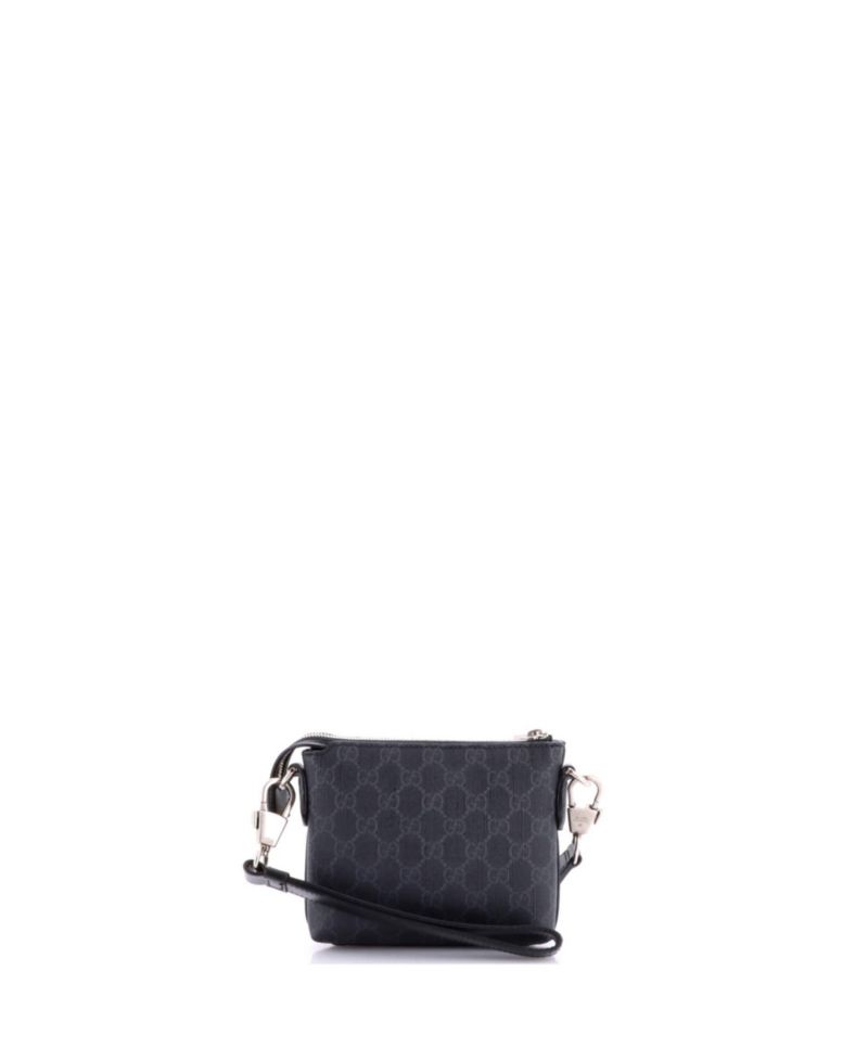 Mini Interlocking G Patch Wristlet Messenger Bag GG Coated Canvas