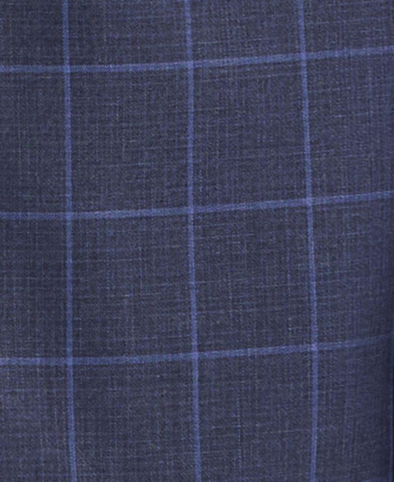 Men's Windowpane Slim-Fit Techni-Cole Suit Separates Jacket
