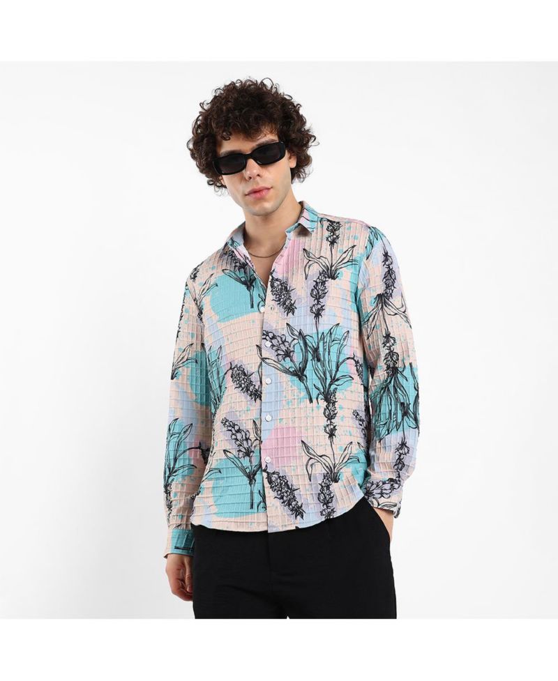 Men's Sprig-Waffle Shirt